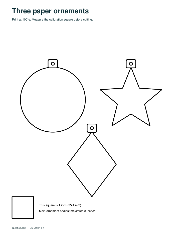 Actual first page of the free printable PDF